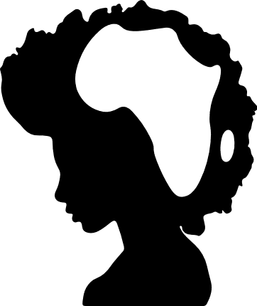 black-afro-woman-africa-map-free-svg-file-SvgHeart.Com