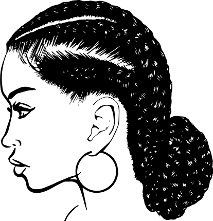 black-girl-braid-hairstyle-woman-free-svg-file-SvgHeart.Com