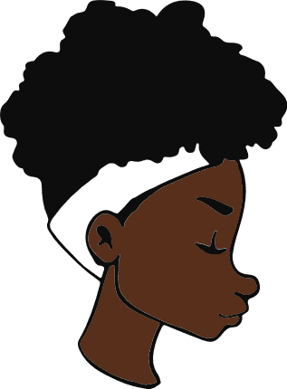 black-woman-with-hair-band-head-profile-free-svg-file-SvgHeart.Com