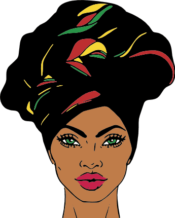 black-woman-with-head-wrap-free-svg-file-SvgHeart.Com