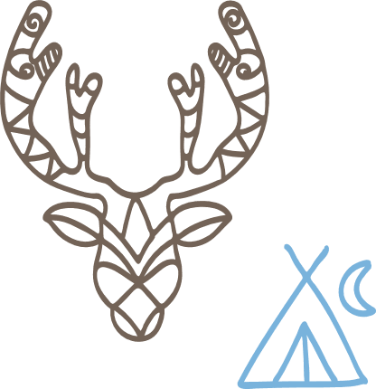 boho-design-deer-head-teepee-free-svg-file-SvgHeart.Com