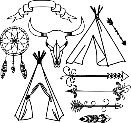 boho-design-dream-catcher-arrows-free-svg-file-SvgHeart.Com