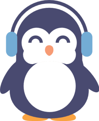 boy-penguin-with-headphone-monogram-frame-free-svg-file-SvgHeart.Com