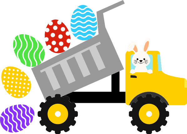 bunny-dump-truck-and-eggs-easter-free-svg-file-SvgHeart.Com