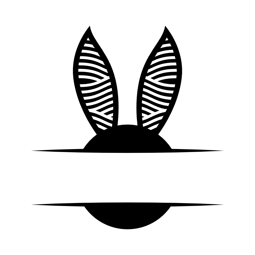 bunny-ears-split-text-frame-easter-free-svg-file-SvgHeart.Com