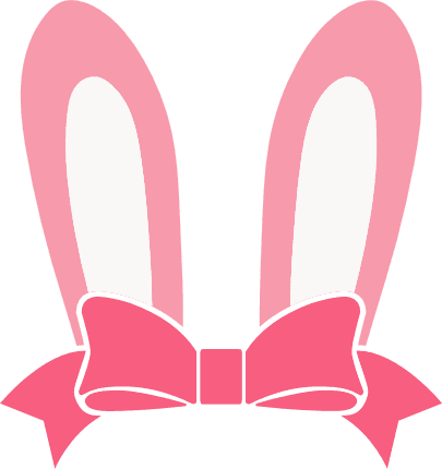 bunny-ears-with-bow-easter-free-svg-file-SvgHeart.Com