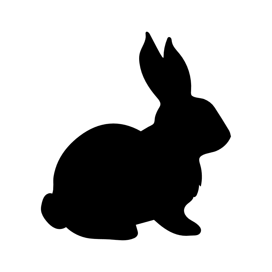 Bunny, Rabbit Silhouette, Farm Animal Free Svg File - SVG Heart