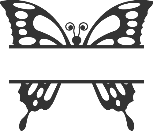 butterfly-split-text-frame-insect-free-svg-file-SvgHeart.Com
