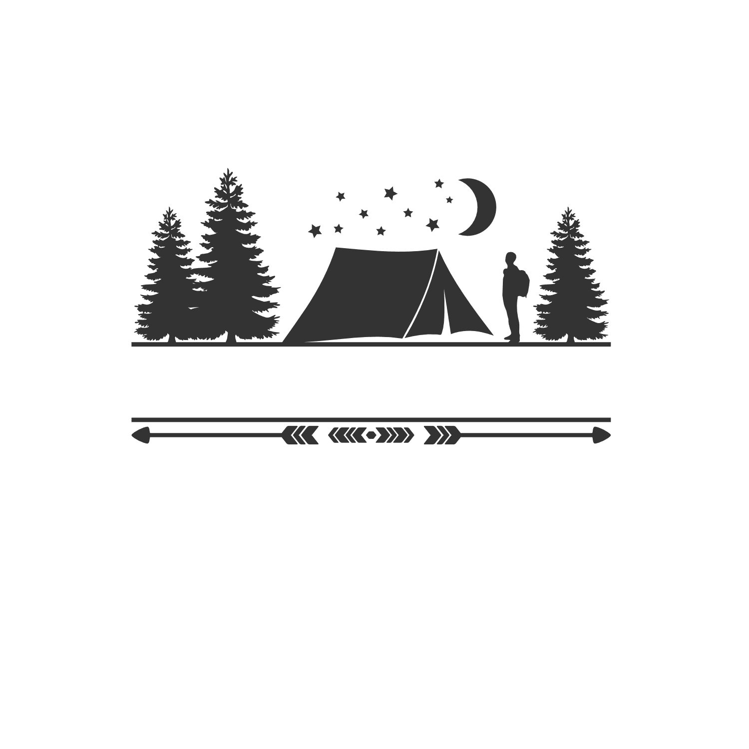camping-split-text-frame-tent-trees-night-sky-free-svg-file-SvgHeart.Com