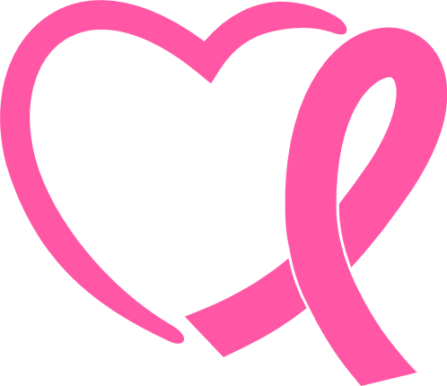 Pink ribbon clipart image, breast cancer awareness month - free svg file  for members - SVG Heart