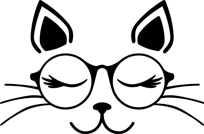 cat-face-with-eyeglasses-pet-lover-free-svg-file-SvgHeart.Com