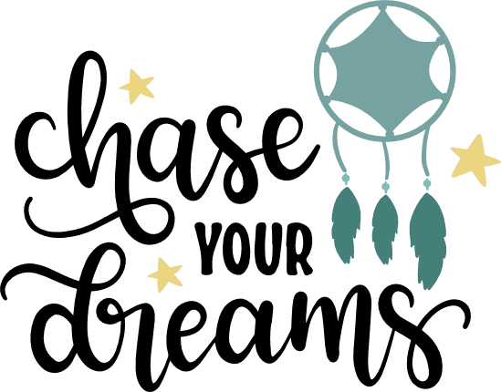 Chase Your Dreams Dream Catcher Motivational Free Svg File Svg Heart