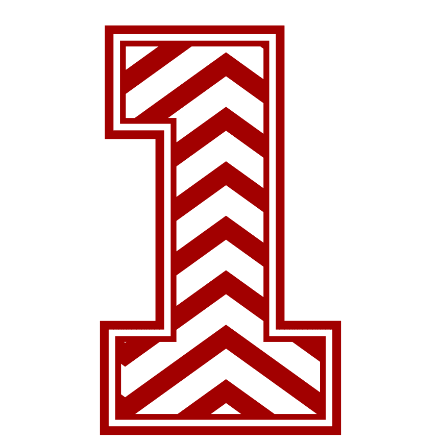 chevron-number-1-striped-free-svg-file-SvgHeart.Com