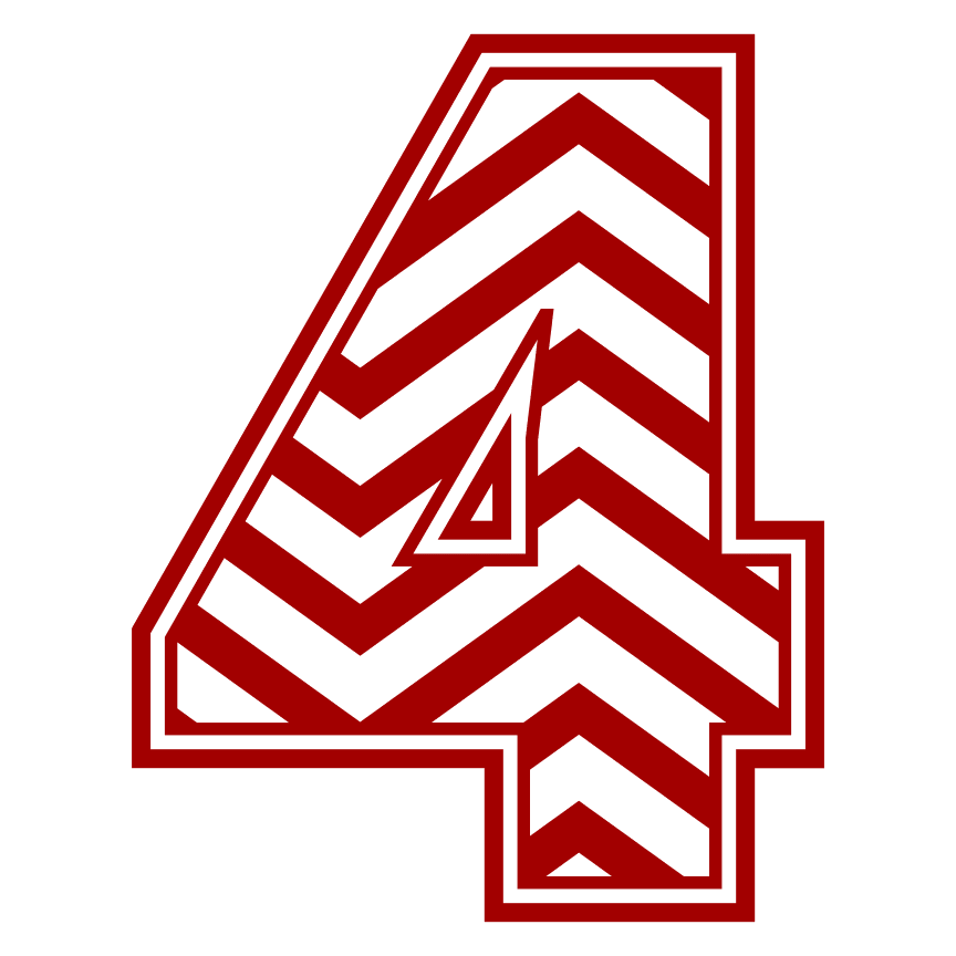 chevron-number-4-striped-free-svg-file-SvgHeart.Com