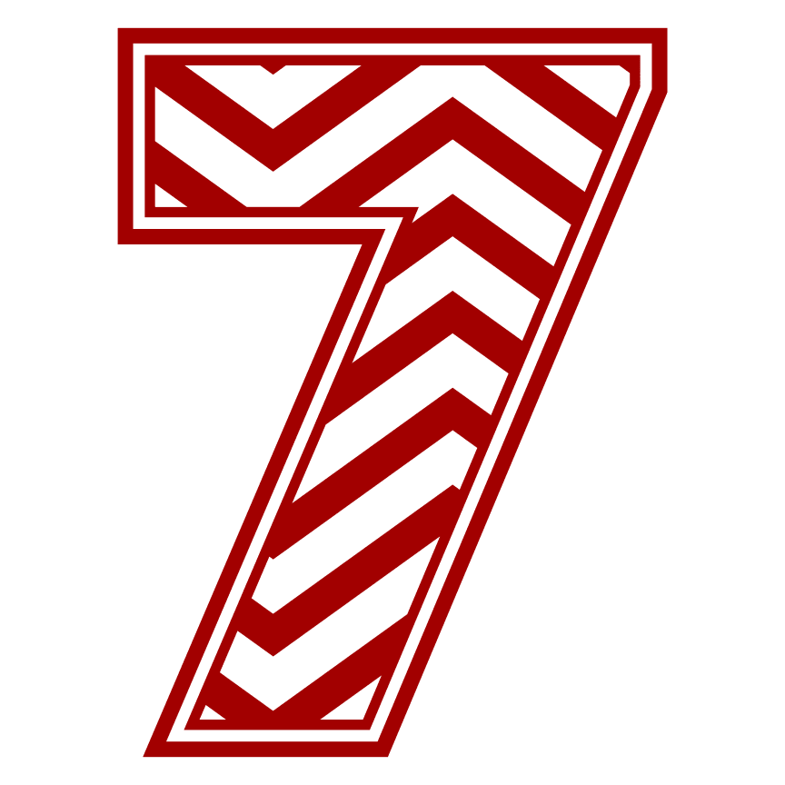 chevron-number-7-striped-free-svg-file-SvgHeart.Com