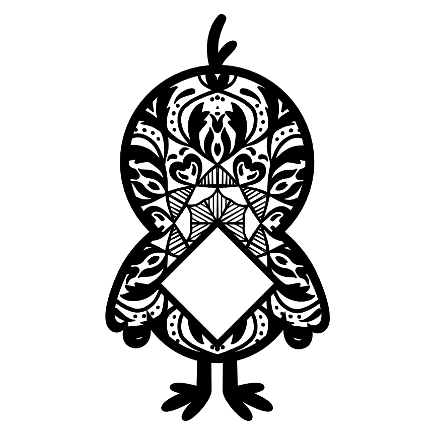 chicken-monogram-farm-animal-easter-free-svg-file-SvgHeart.Com