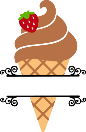 chocolate-ice-cream-split-text-frame-kids-summer-free-svg-file-SvgHeart.Com