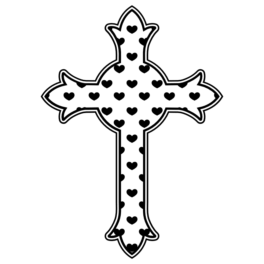 christian-cross-with-hearts-religiouse-free-svg-file-SvgHeart.Com