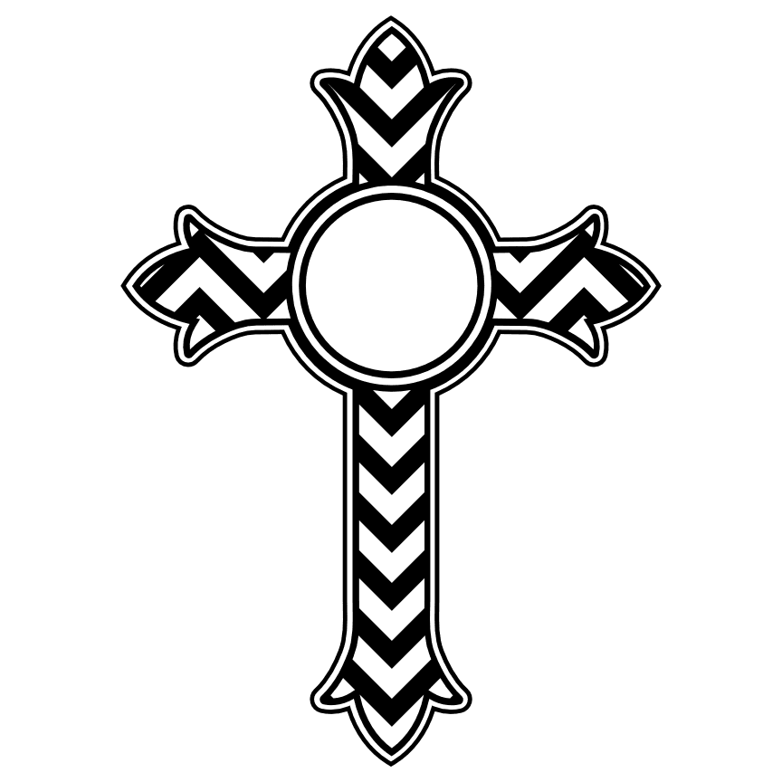 christian-striped-cross-monogram-religiouse-free-svg-file-SvgHeart.Com