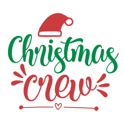 christmas crew, holiday free svg file - SVG Heart