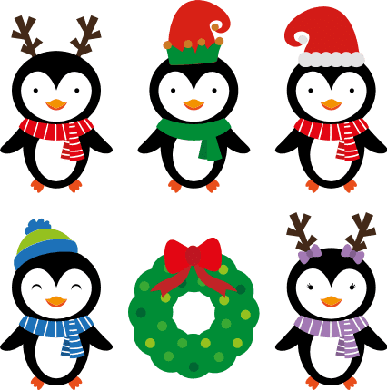 christmas-penguins-bundle-wreath-winter-free-svg-file-SvgHeart.Com