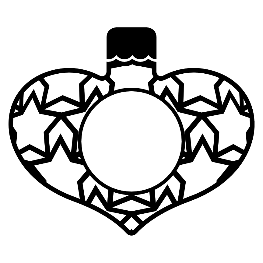 christmas-tree-ornament-monogram-heart-shape-decoration-free-svg-file-SvgHeart.Com