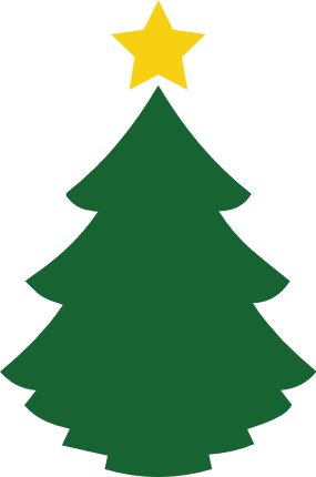 christmas-tree-silhouette-with-star-decoration-free-svg-file-SvgHeart.Com