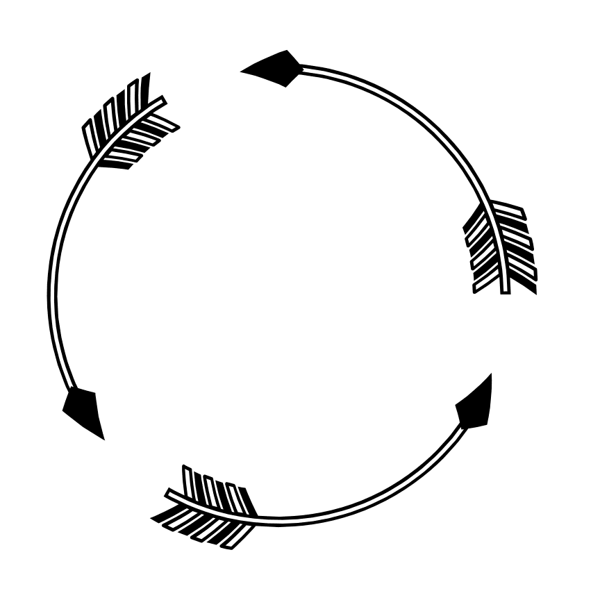 circle-arrows-monogram-decorative-free-svg-file-SvgHeart.Com