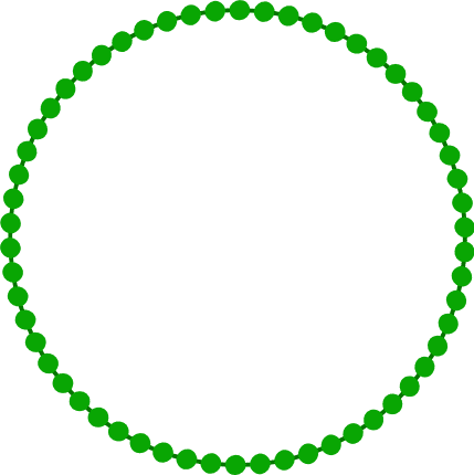 circle beads, decorative free svg file - SVG Heart