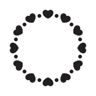 circle-hearts-monogram-round-decoration-free-svg-file-SvgHeart.Com