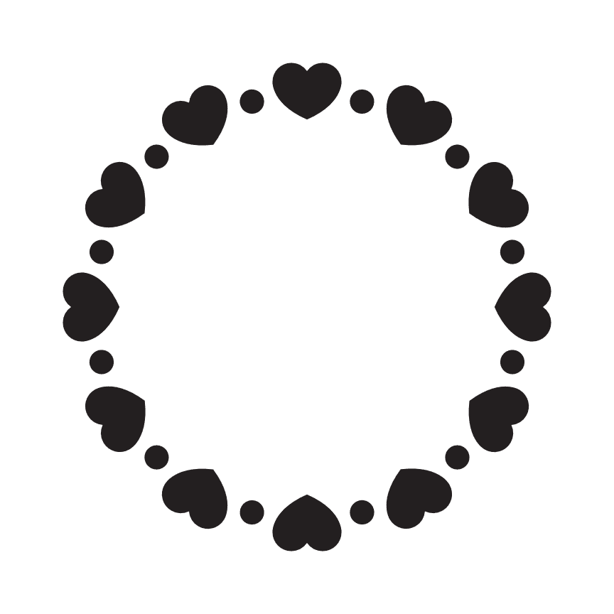 circle-hearts-monogram-round-decoration-free-svg-file-SvgHeart.Com