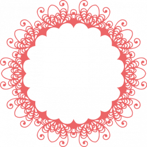 circle monogram frame free svg file - SVG Heart