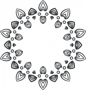 circle monogram frame free svg file - SVG Heart