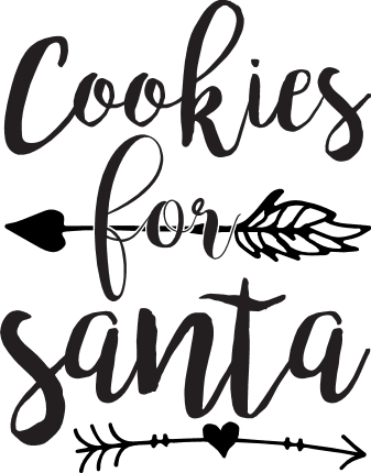 cookies-for-santa-arrows-hearts-christmas-free-svg-file-SvgHeart.Com