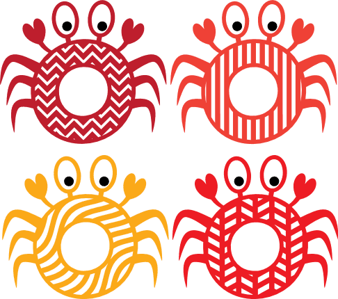 crabs-monogram-frame-beach-free-svg-file-SvgHeart.Com