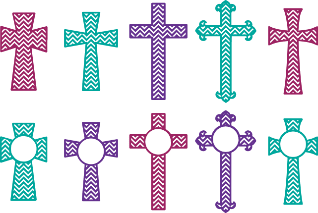 cross-monogram-frames-bundle-religious-free-svg-file-SvgHeart.Com