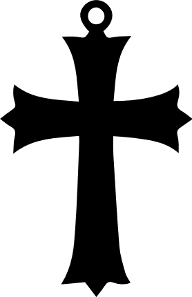 cross-pendant-silhouette-catholic-free-svg-file-SvgHeart.Com
