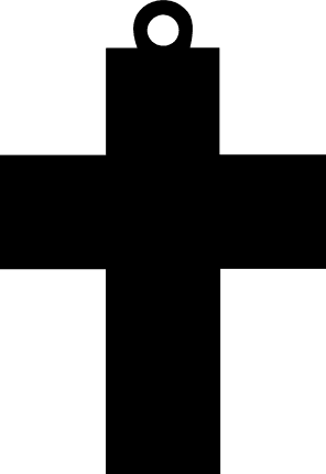 cross-pendant-silhouette-christian-free-svg-file-SvgHeart.Com
