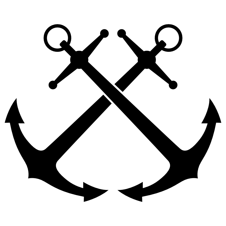crossed-anchor-silhouette-sailor-shipping-port-free-svg-file-SvgHeart.Com