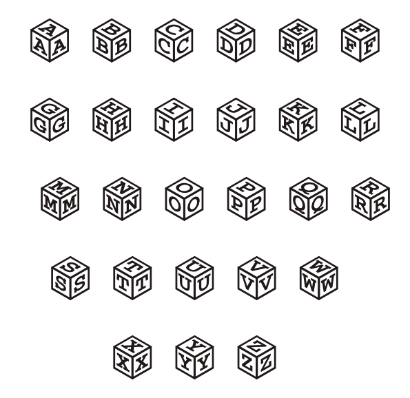 cubes-letter-monogram-decorative-alphabet-free-svg-file-SvgHeart.Com