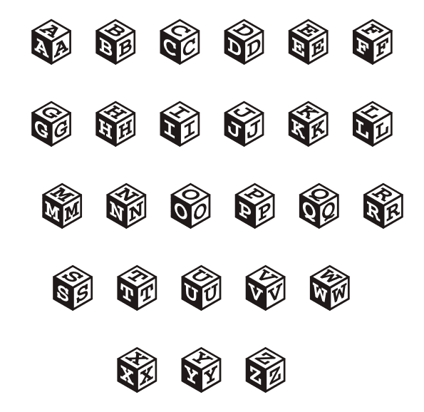 cubes-letter-monogram-solid-left-decorative-alphabet-free-svg-file-SvgHeart.Com