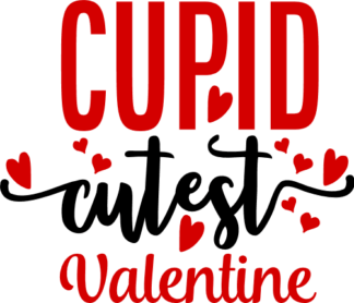 cupid cutest valentine, hearts, valentine's day free svg file - SVG Heart