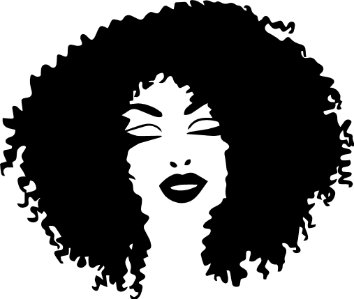 Curly Hair Girl Head, Black Women Free Svg File | SVG Heart