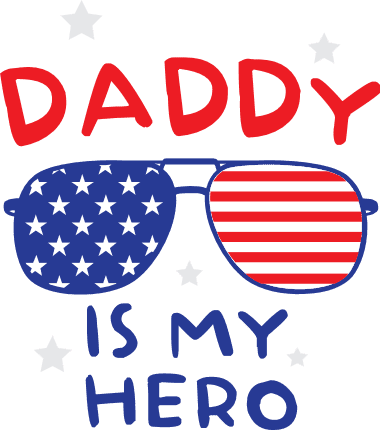 daddy-is-my-hero-usa-flag-sunglasses-4th-of-july-free-svg-file-SvgHeart.Com