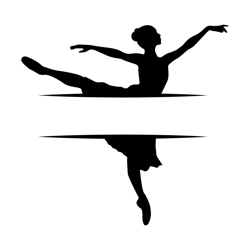 dancing-ballerina-split-text-frame-free-svg-file-SvgHeart.Com