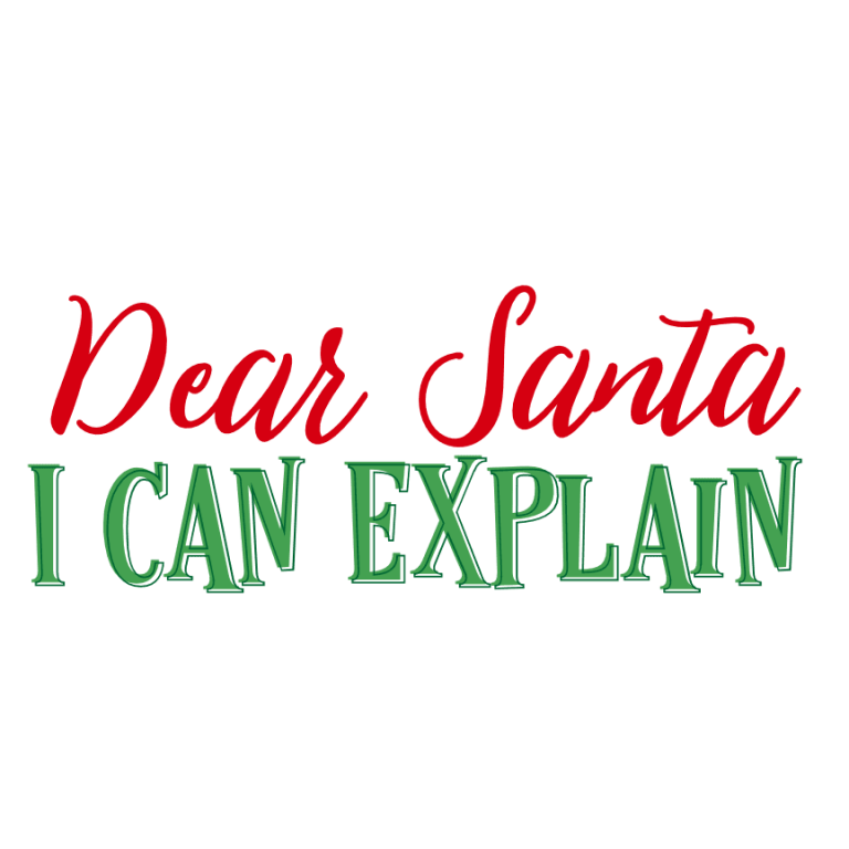 Dear Santa I Can Explain Free Svg File - SVG Heart