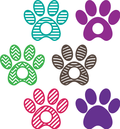 decorated-dog-paws-monogram-frame-bundle-pet-lover-free-svg-file-SvgHeart.Com