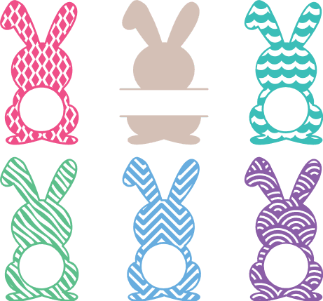 decorated-rabbit-monogram-frame-free-svg-file-SvgHeart.Com