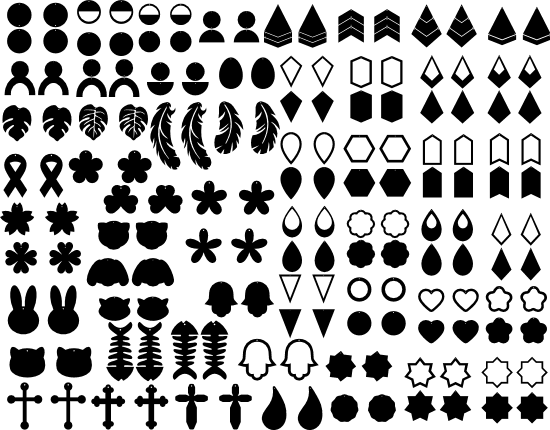 decoration-bundle-feathers-cross-earrings-free-svg-file-SvgHeart.Com