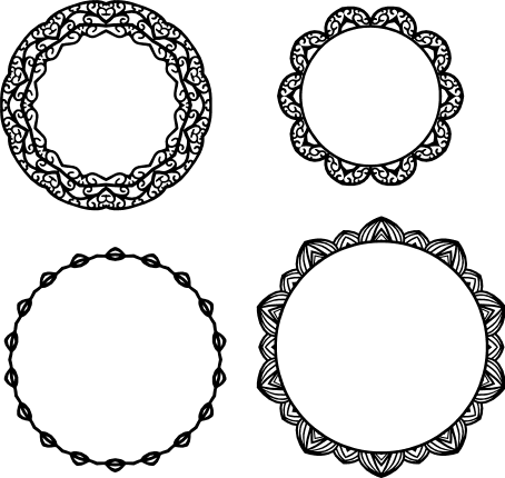 decorative-circle-frame-bundle-free-svg-file-SvgHeart.Com